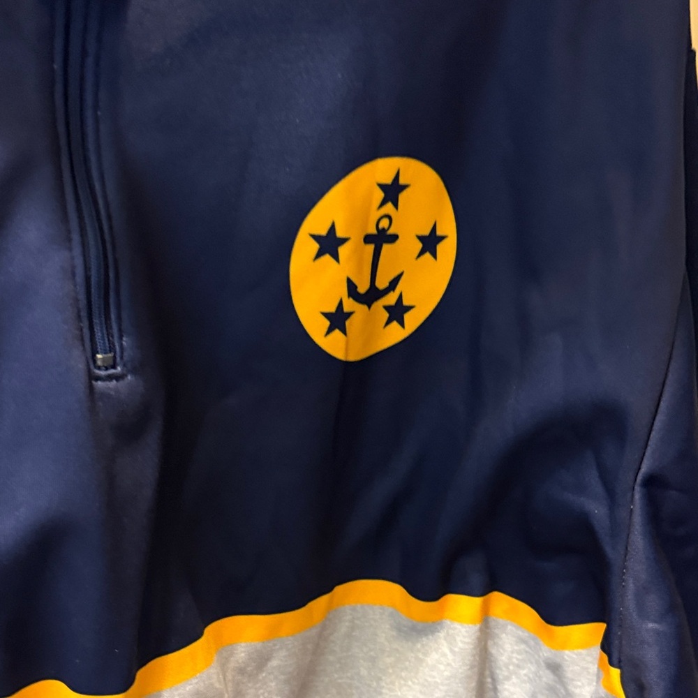 Navy and Gray Quarter-Zip Pullover - Picture 2 of 4